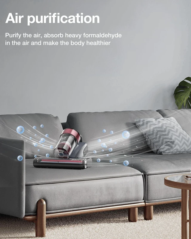 Alt view image 5 of 6 - Jimmy Mattress Vacuum Cleaner, Bed Vacuum Cleaner with UV Sanitizing & HEPA Filter & Ultrasonic, Hot Wind and Air Purification, 15Kpa 500W Handheld Vacuums for Bed, Couch, Sofa, Crib (BX8-Corded)