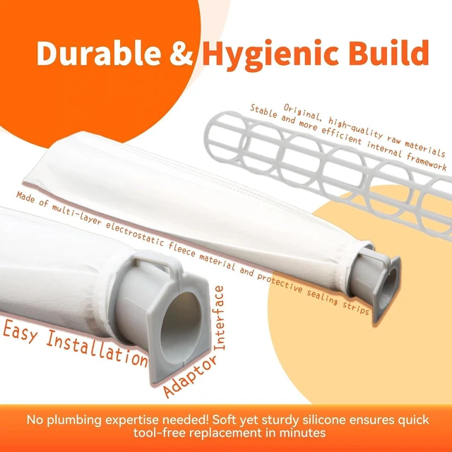 Alt view image 5 of 7 - 6-Pack Micro Hygiene Filter Compatible With Automatic X & Essential G1 G2 Upright Vacuums and Windsor Sensor S12 S15 XP SR Series, Replacement Part for #5301 5036ER