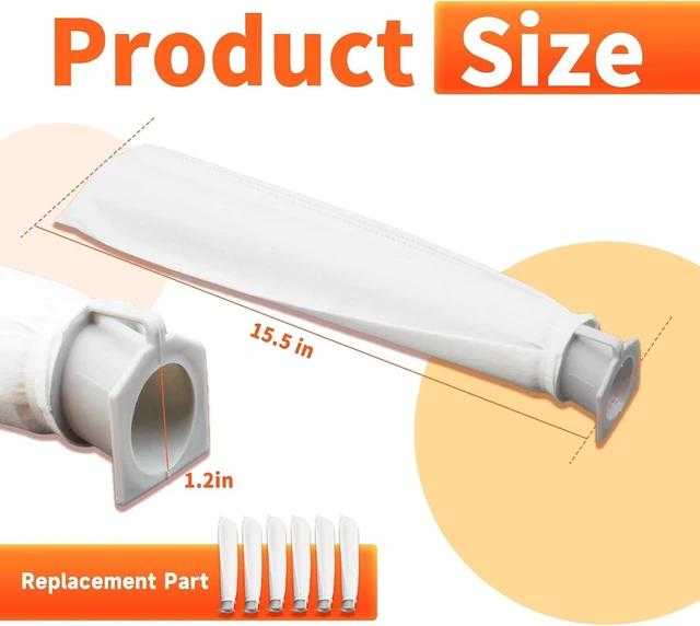 Alt view image 3 of 7 - 6-Pack Micro Hygiene Filter Compatible With Automatic X & Essential G1 G2 Upright Vacuums and Windsor Sensor S12 S15 XP SR Series, Replacement Part for #5301 5036ER