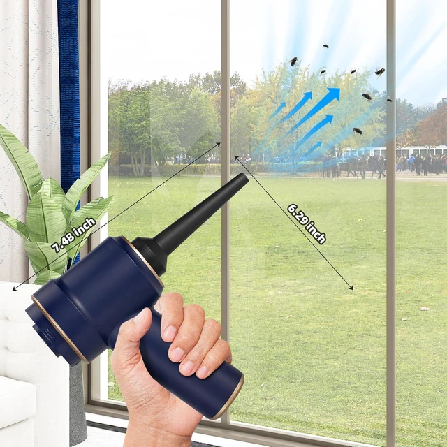 Alt view image 4 of 7 - Bug Vacuum with Long Nozzle: 5 in 1 Handheld Cordless Car Vacuum Cleaner for Adults Car Home Office Garden, Rechargeable Strong Suction Insect Catcher for Spider Moth,Stink Bug (Blue)