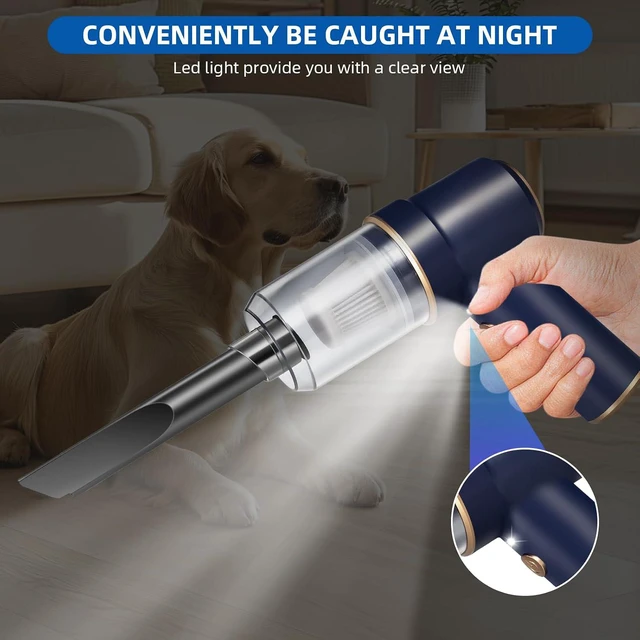 Alt view image 7 of 7 - Bug Vacuum with Long Nozzle: 5 in 1 Handheld Cordless Car Vacuum Cleaner for Adults Car Home Office Garden, Rechargeable Strong Suction Insect Catcher for Spider Moth,Stink Bug (Blue)