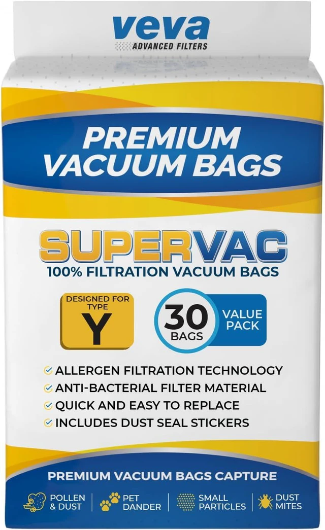 Alt view image 6 of 7 - 30 Pack Type Y Vacuum Bags for Hoover WindTunnel Upright Vacuum Cleaners, Style Y, Z, Premium Vacuum Bags Model 4010100Y
