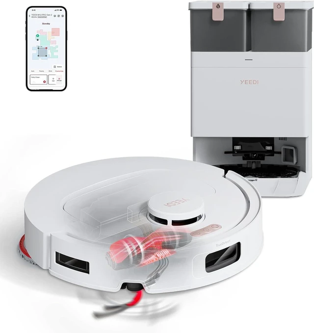 Main image of Yeedi by ECOVACS M12 PRO Gen2 Robot Vacuum and Mop, 25000Pa Suction