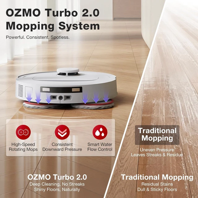 Alt view image 3 of 7 - Yeedi by ECOVACS M12 PRO Gen2 Robot Vacuum and Mop, 25000Pa Suction