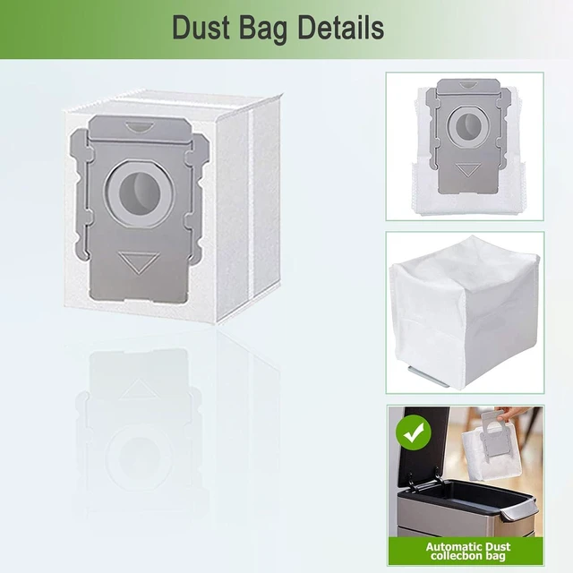 Alt view image 3 of 6 - Replacement Parts for iRobot Roomba i3 i3+ i7 i7+ i4 i4+ i5 i5+ j5 j5+J7 i2 i6 i6+i8 i8+/Plus E5 E6 E7 I & E & J Series Vacuum Cleaner,2 Set Rubber Brushes,8 Filters,8 Side Brushes,6 Bags
