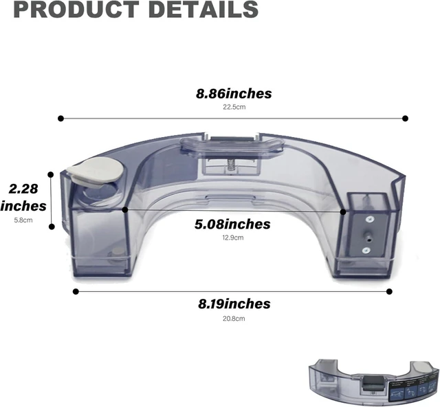 Alt view image 2 of 4 - Robot Vacuum Replacement Parts Fit for MAMNV BR150/BR151, for ZCWA BR150/BR151, for ONSON BR150/BR151, for GTTVO BR150/BR151, for MANVINS G20 (1PC- Watertank)