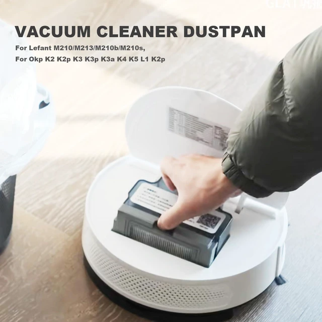 Alt view image 3 of 5 - Robot Vacuum Replacements Parts Fit For Lefant M210/M213/M210b, For Okp K2 K2p K3 K4 K5 K2p Robot Vacuum Cleaner, Vacuum Dust Pan, Side Sweep Edge Brush HEPA Filter (Dustbin& Filter&Sweep-10pc)