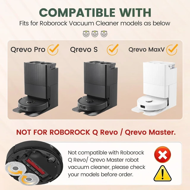 Alt view image 2 of 7 - 19 Pack Replacement Parts for Qrevo S/Qrevo Pro/Qrevo MaxV Robot Vacuum