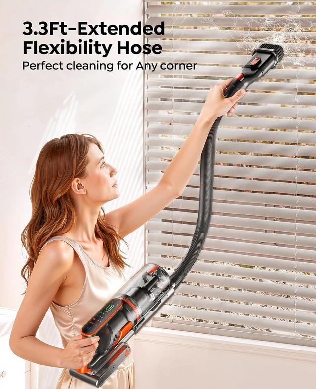 Alt view image 6 of 7 - Cordless Vacuum Cleaner, 650W/55Kpa/70Mins Stick Vacuum Cleaners for Home