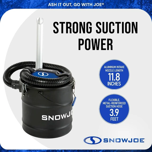 Alt view image 4 of 7 - Snow Joe ASHJ201 4.8-Gallon 4-Amp Ash Vacuum w/Metal Storage Tank, Hose, Filters, Cord Organizer