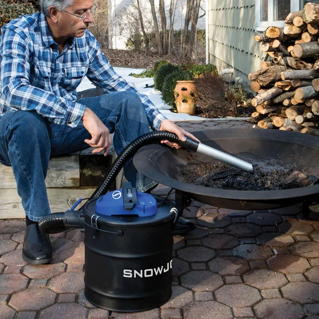 Alt view image 7 of 7 - Snow Joe ASHJ201 4.8-Gallon 4-Amp Ash Vacuum w/Metal Storage Tank, Hose, Filters, Cord Organizer
