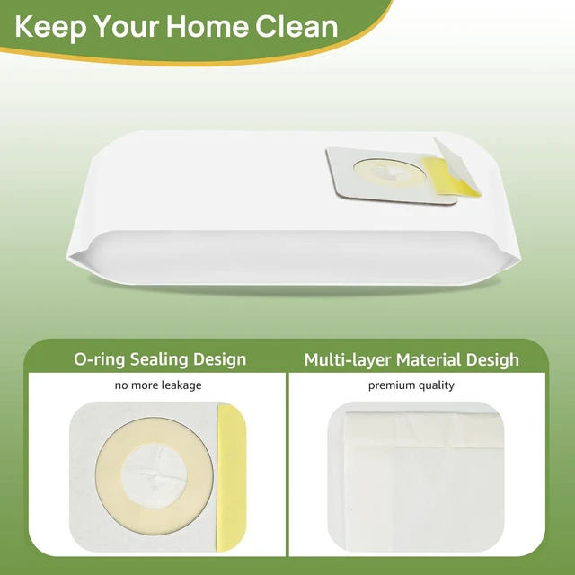 Alt view image 4 of 7 - Style 7 Vacuum Bags Replacement for Bissell PowerForce Uprights Vacuums