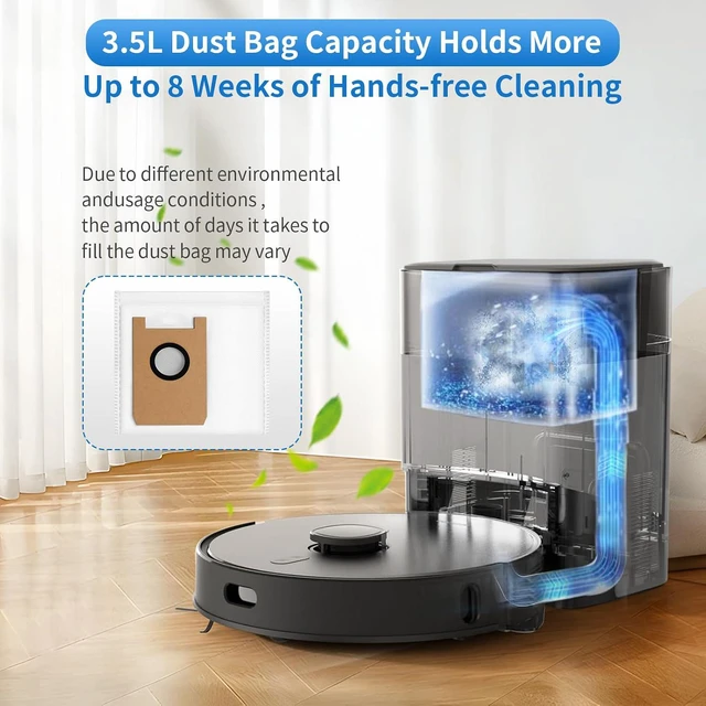 Alt view image 6 of 7 - 23 Pack Replacement Accessories Parts for AIRROBO T20+/T25+/T30+/T25+C Robot Vacuum kit, 1 Main Roller Brush 4 Mop Pads 4 Hepa Filters 6 Side Brushes 6 Dust Bags 1 Clean Tool 1 Screwdriver