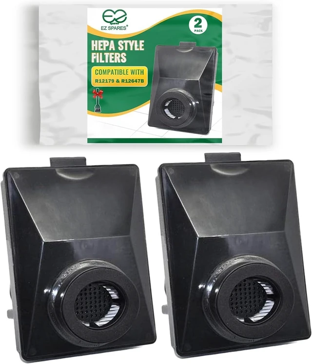 Main image of EZ SPARES Rainbow E2 HEPA Filter, R12179 R12647B, Washable, 2 Pack