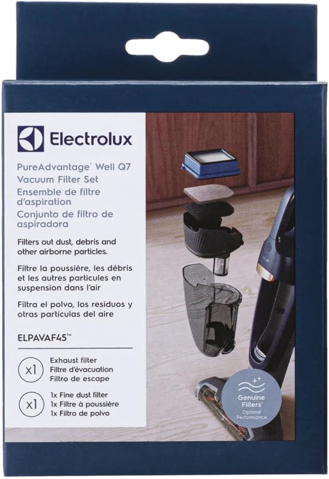 Alt view image 6 of 6 - Electrolux ELPAVAF45 Electrolux PureAdvantage® WellQ7 Vacuum Filter Replacement Set - Comes with Exhaust Filter and Fine Dust Filter