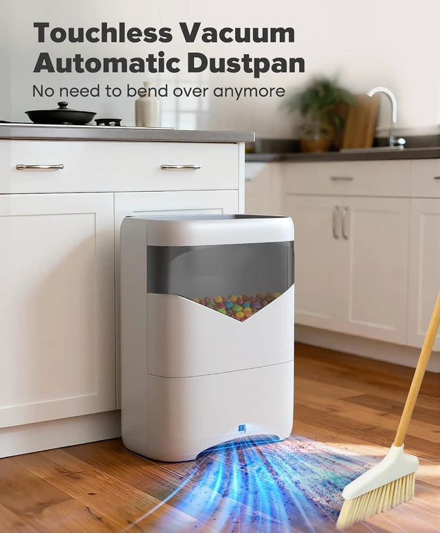Alt view image 2 of 7 - Touchless Vacuum Automatic Dustpan, Bagless, 20Kpa Suction & Auto Sensors