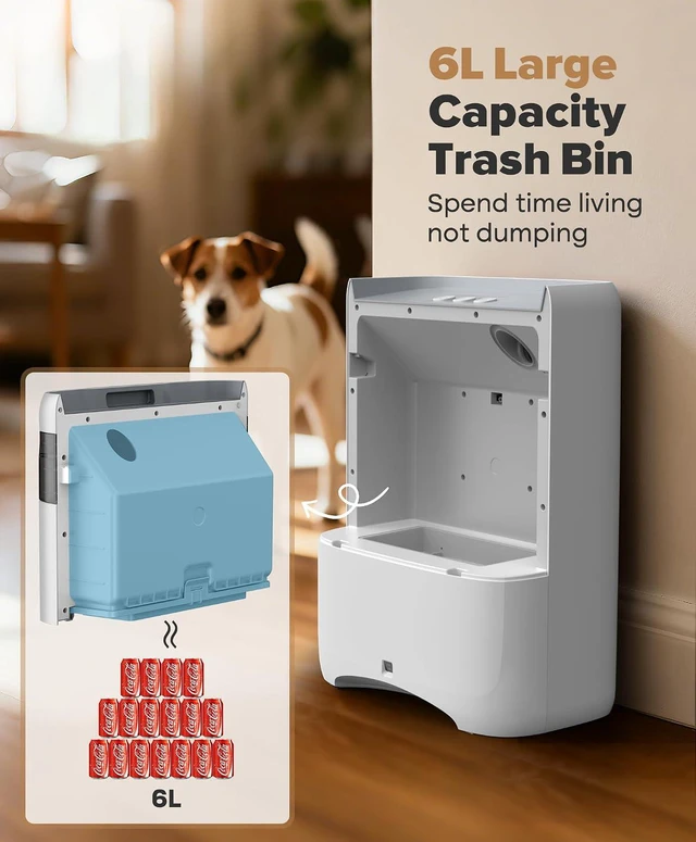 Alt view image 5 of 7 - Touchless Vacuum Automatic Dustpan, Bagless, 20Kpa Suction & Auto Sensors