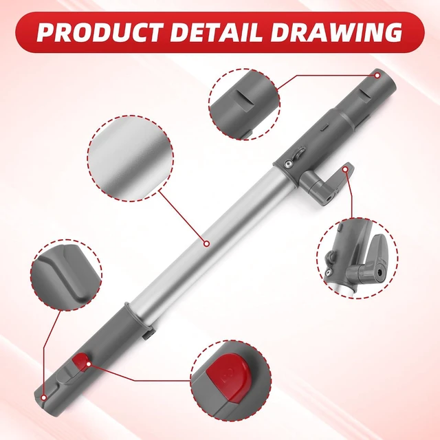 Alt view image 3 of 6 - Vacuum Extension Wand Replacement Parts Compatible With Shark Navigator Lift-Away NV360,NV350, NV351, NV352, NV355, NV356e, NV357, NV358,NV390, NV391, NV392,UV440 Vacuum Cleaner Attachment