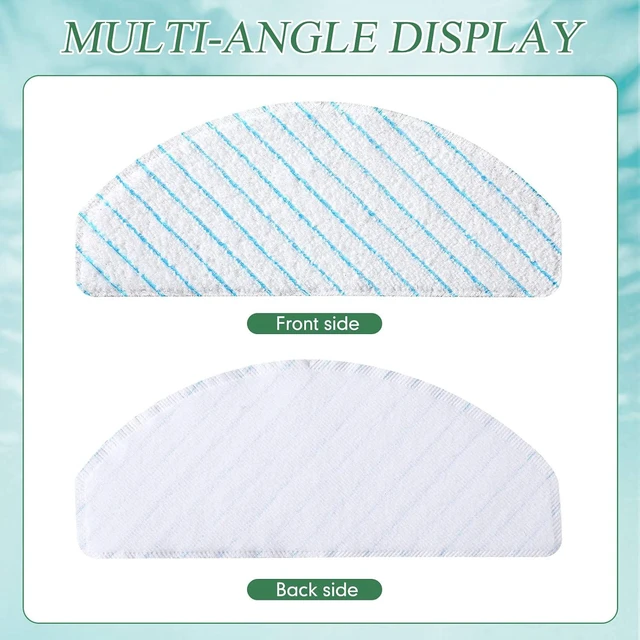 Alt view image 3 of 7 - Chengu 100 Packs Vacuums Floor Cleaning Machines Disposable Mop Pads Replacement Mopping Cloths Pads Compatible with T9 /T9+ /T8+ /T8 Aivi /N8 Pro /N8 Pro+ Robot Vacuum Cleaner
