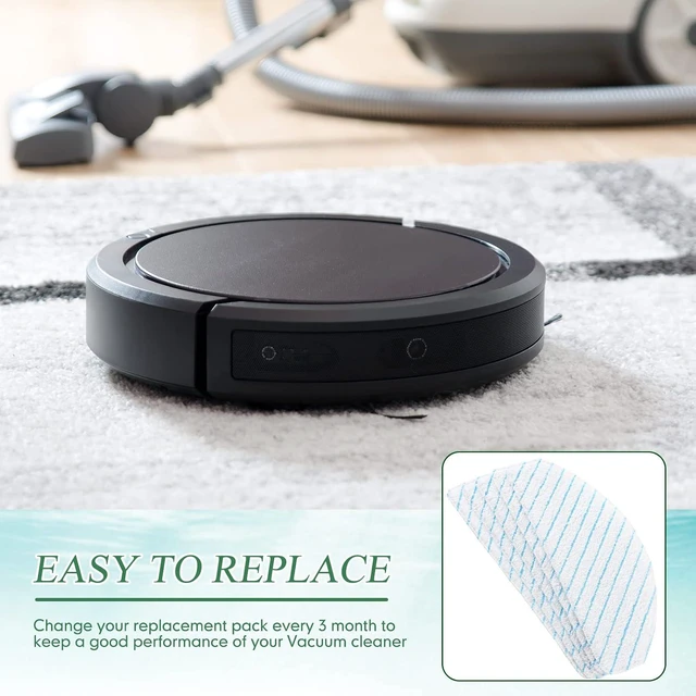 Alt view image 5 of 7 - Chengu 100 Packs Vacuums Floor Cleaning Machines Disposable Mop Pads Replacement Mopping Cloths Pads Compatible with T9 /T9+ /T8+ /T8 Aivi /N8 Pro /N8 Pro+ Robot Vacuum Cleaner