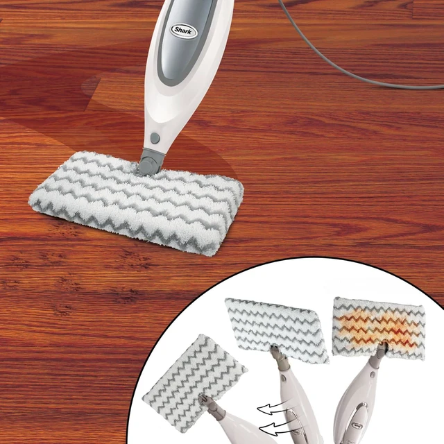 Alt view image 6 of 7 - Shark Advanced Microfiber Washable & Reusable Cleaning Pads, Compatible with S3501 & S3601, Lifts & Locks in Dirt, Made for Laminate, Stone, Ceramic & Wood Surfaces, 2 Mop Pads Per Pack, XT3601