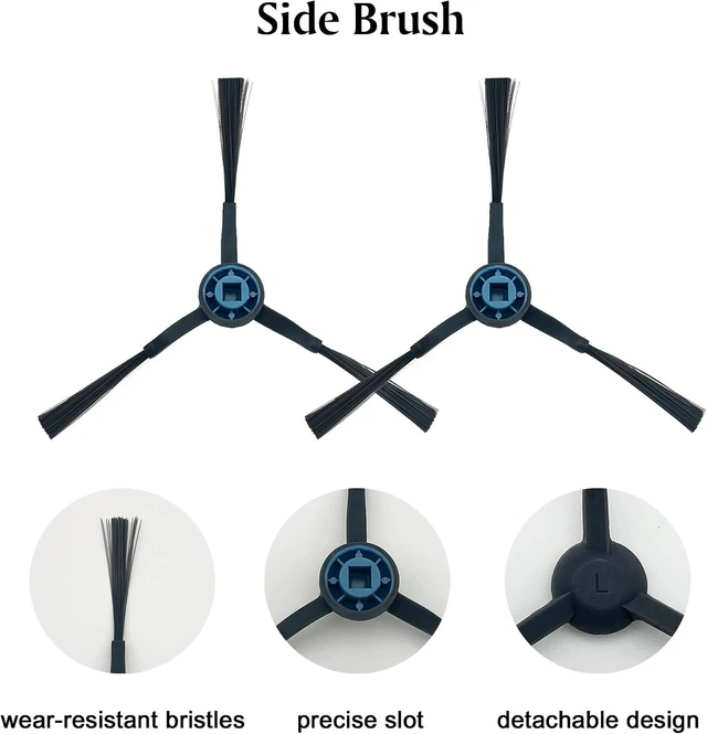 Alt view image 3 of 6 - 25-Pc Eureka J15 PRO Ultra (ONLY) Complete Care Kit - Replacement Parts for Eureka J15 PRO Ultra Robot Vacuum & Mop | Main/Side Brushes, Mop Pads, HEPA Filters