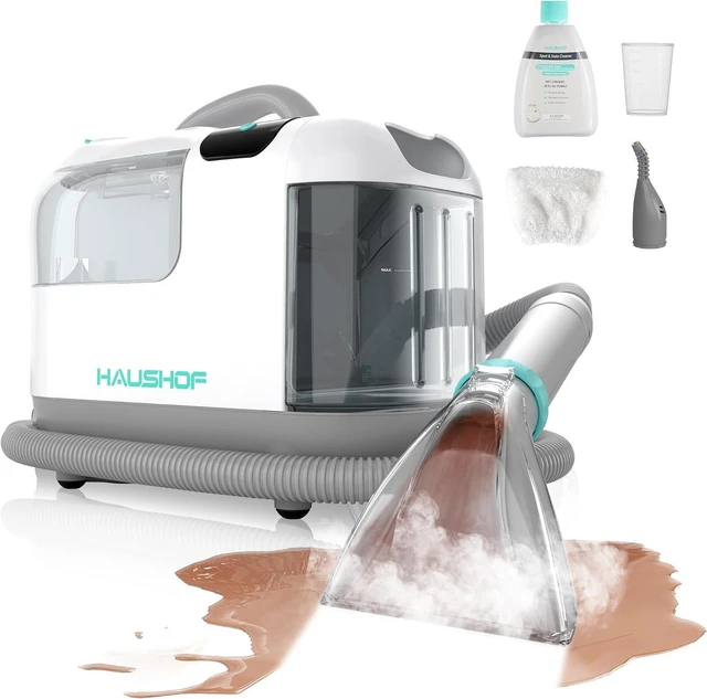 Main image of HAUSHOF Steam Carpet and Upholstery Cleaner Machine, with 3 Modes & 3 Tools