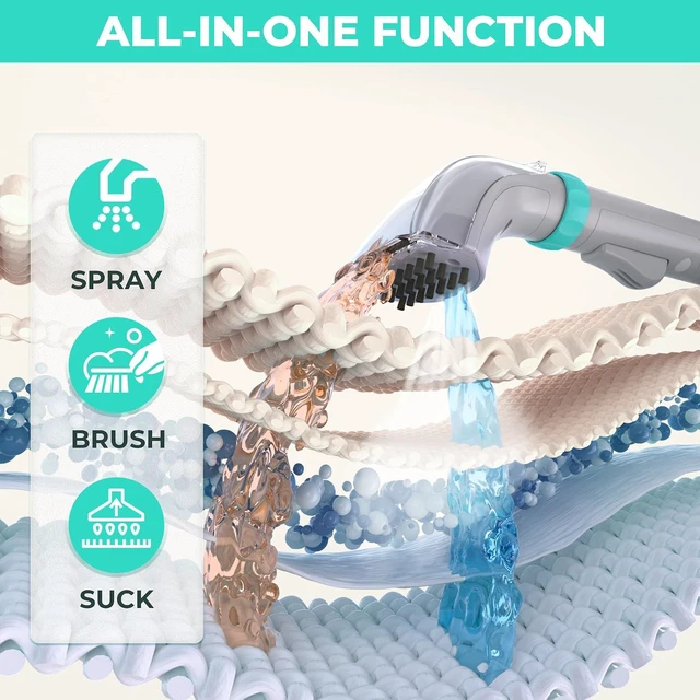 Alt view image 2 of 7 - HAUSHOF Steam Carpet and Upholstery Cleaner Machine, with 3 Modes & 3 Tools
