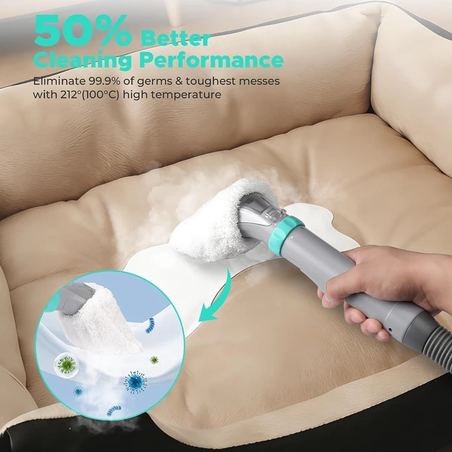 Alt view image 3 of 7 - HAUSHOF Steam Carpet and Upholstery Cleaner Machine, with 3 Modes & 3 Tools