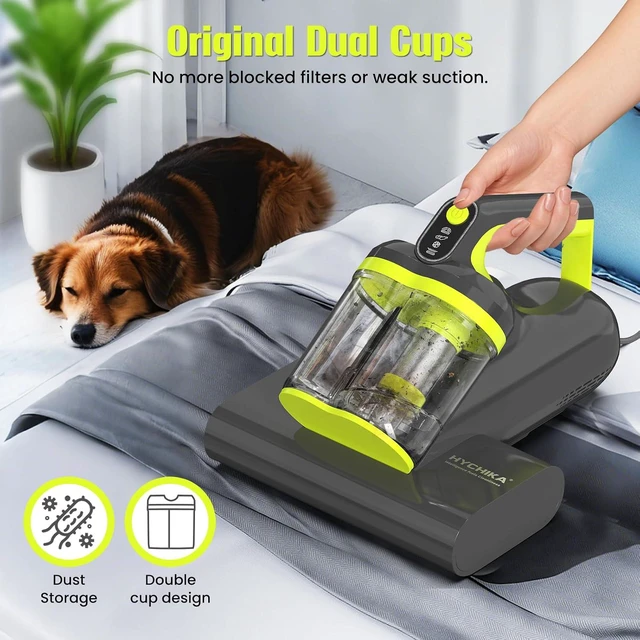 Alt view image 6 of 7 - Mattress Vacuum Cleaner UV for Pet Hair,16kPa Power Suction UV Bed Vacuum Cleaner,140°F Heated Function,Ultrasonic High Tapping,HEPA Filter,Bed Vacuum for Sofa, Couch, Crib(Corded,4.5Amp)
