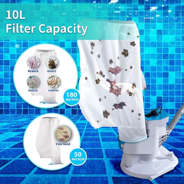 Alt view image 3 of 6 - 48 GPM Cordless Pool Leaf Vacuum Cleaner with Sectional Poles