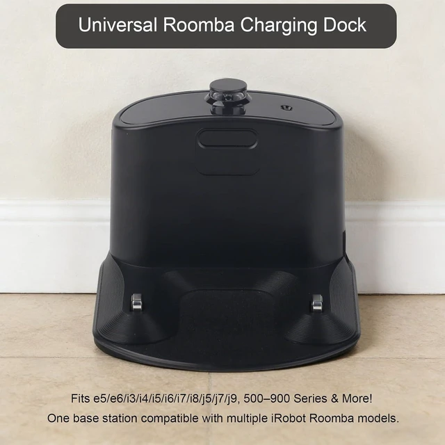 Alt view image 2 of 7 - for Roomba Charger Dock,Replacement for iRobot Roomba Charging Base e5 e6 i1 i3 i4 i5 i6 i7 i8 500-900 Series Models Vacuum Cleaners-with US- Power Cord ADF-N1 17070 17064 4452369(1pcs+1cable)