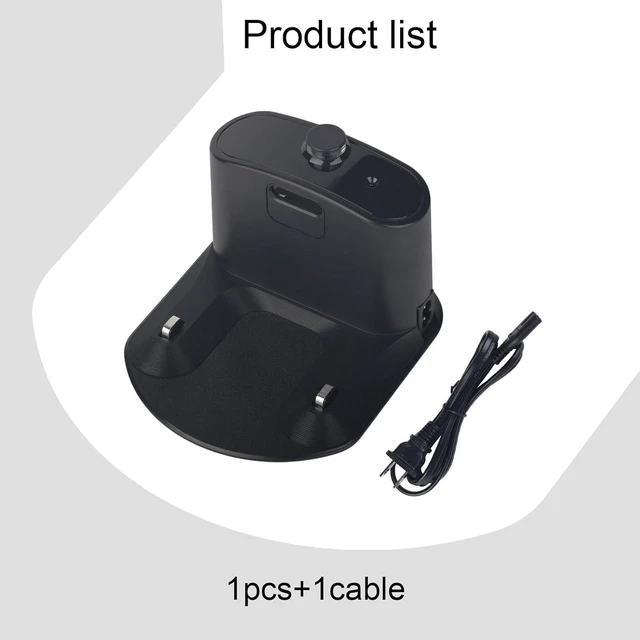 Alt view image 7 of 7 - for Roomba Charger Dock,Replacement for iRobot Roomba Charging Base e5 e6 i1 i3 i4 i5 i6 i7 i8 500-900 Series Models Vacuum Cleaners-with US- Power Cord ADF-N1 17070 17064 4452369(1pcs+1cable)