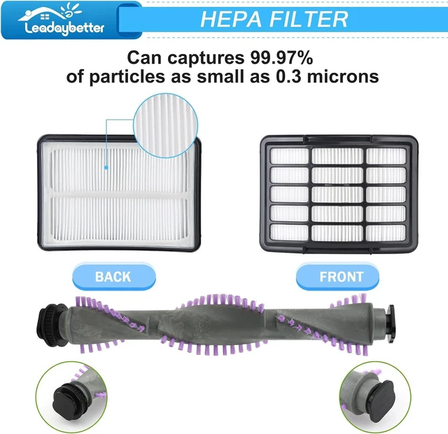 Alt view image 3 of 6 - Leadaybetter Brush Roll Belt Filter Replacement for Shark Navigator Lift Away NV350 NV351 NV352 NV356E S2 NV360 NV355 NV356 NV357 NV358 Vacuum Cleaner