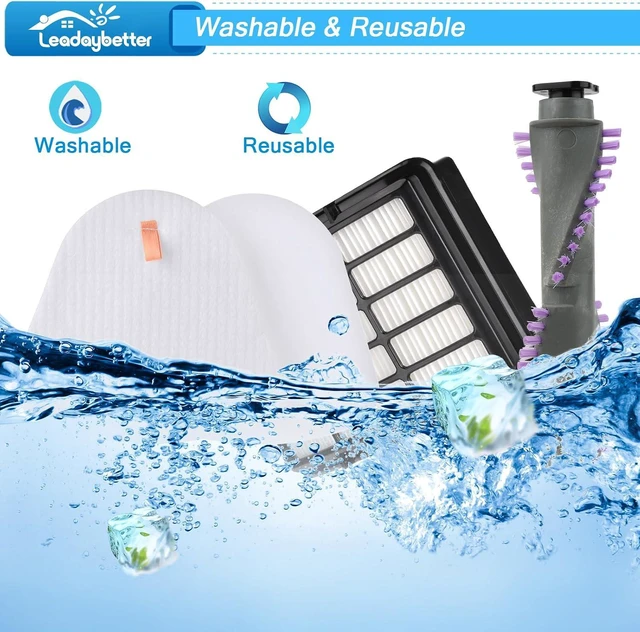 Alt view image 6 of 6 - Leadaybetter Brush Roll Belt Filter Replacement for Shark Navigator Lift Away NV350 NV351 NV352 NV356E S2 NV360 NV355 NV356 NV357 NV358 Vacuum Cleaner