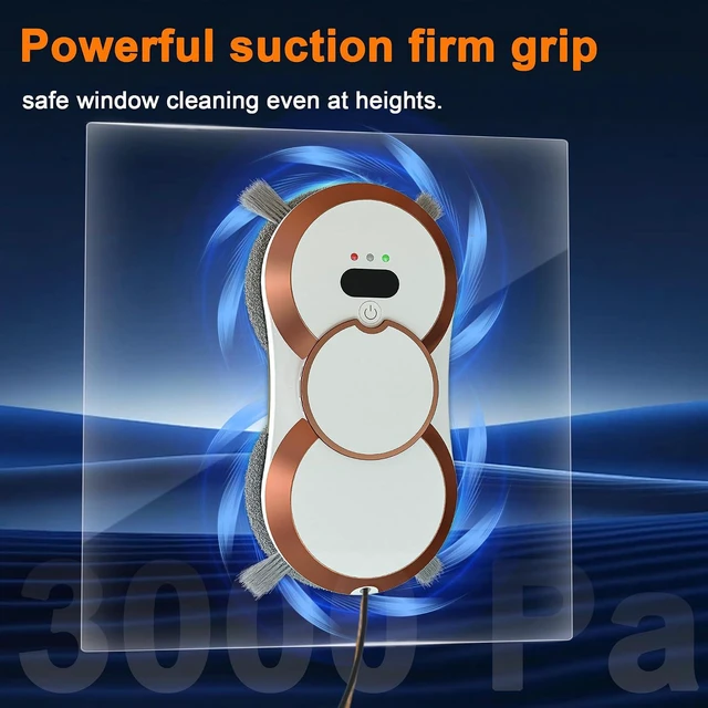 Alt view image 4 of 7 - Automatic Window Cleaning Robot with Dual Spray & 6000Pa Suction