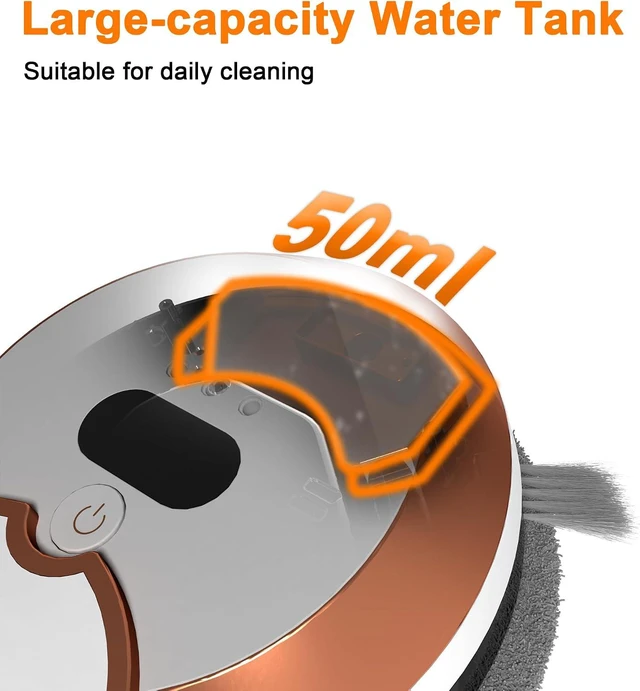 Alt view image 6 of 7 - Automatic Window Cleaning Robot with Dual Spray & 6000Pa Suction