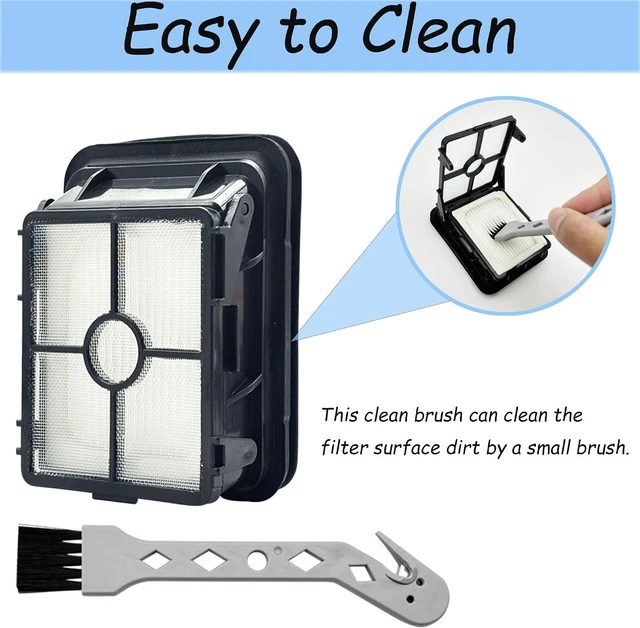 Alt view image 6 of 7 - Replacement Parts for Bissell CrossWave 2024 Model 3888A Vacuum 4 Brush Rolls, 2 Vacuum Filters, 1 Cleaning Brush