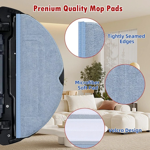 Alt view image 7 of 7 - 24 Pack Replacement Parts for Roborock S7 MaxV Ultra/S7 Pro Ultra Vacuum