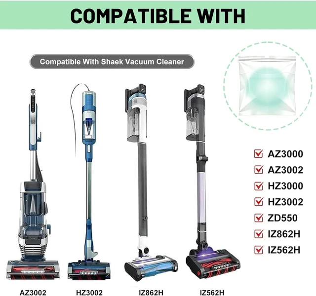 Alt view image 2 of 7 - Replacement Filter for Shark HZ3002 HZ3000 Stratos Ultralight Corded Stick Vacuumwith 4 Odor Neutralizer Cartridge, 2 HEPA & 4 Foam and Felt Filters, Replace Part XFFKHZ3000 XHFHZ3000