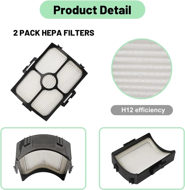 Alt view image 3 of 7 - Replacement Filter for Shark HZ3002 HZ3000 Stratos Ultralight Corded Stick Vacuumwith 4 Odor Neutralizer Cartridge, 2 HEPA & 4 Foam and Felt Filters, Replace Part XFFKHZ3000 XHFHZ3000