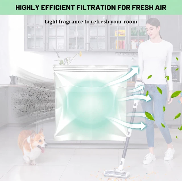 Alt view image 4 of 7 - Replacement Filter for Shark HZ3002 HZ3000 Stratos Ultralight Corded Stick Vacuumwith 4 Odor Neutralizer Cartridge, 2 HEPA & 4 Foam and Felt Filters, Replace Part XFFKHZ3000 XHFHZ3000