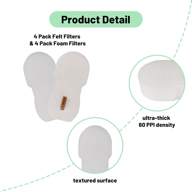 Alt view image 5 of 7 - Replacement Filter for Shark HZ3002 HZ3000 Stratos Ultralight Corded Stick Vacuumwith 4 Odor Neutralizer Cartridge, 2 HEPA & 4 Foam and Felt Filters, Replace Part XFFKHZ3000 XHFHZ3000