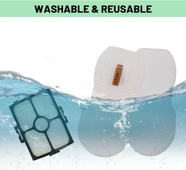 Alt view image 6 of 7 - Replacement Filter for Shark HZ3002 HZ3000 Stratos Ultralight Corded Stick Vacuumwith 4 Odor Neutralizer Cartridge, 2 HEPA & 4 Foam and Felt Filters, Replace Part XFFKHZ3000 XHFHZ3000