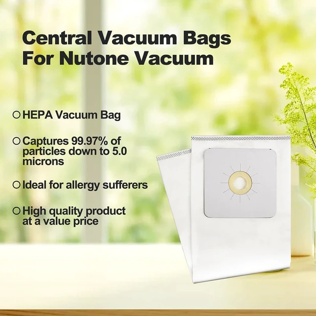 Alt view image 3 of 7 - 391 Central Vacuum Bags for Nutone Vacuum Cleaner, Replacement Nutone Vacuum Bags for CV350, CV352, CV353, CV450, CV653-6 Pack