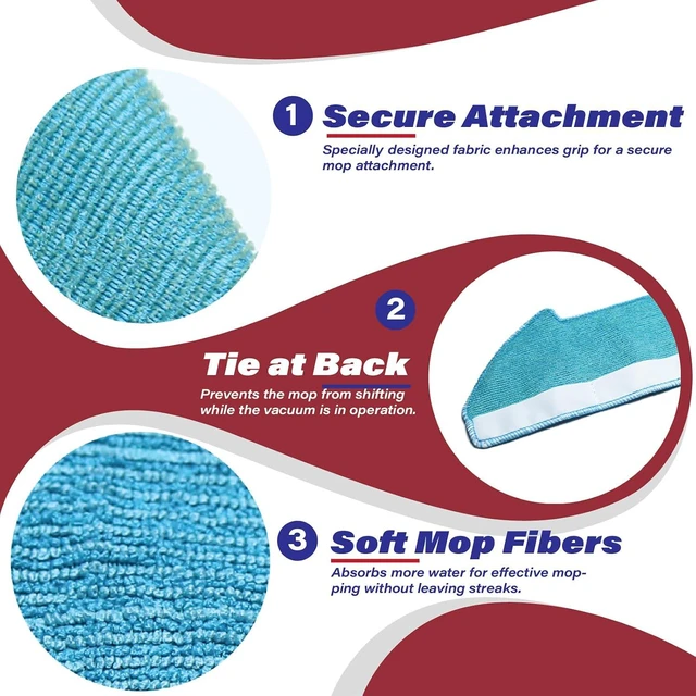 Alt view image 7 of 7 - Replacement Parts Fit for Dustin Self-Emptying Robot Vacuum/Fit for Bobsweep Pet24-7-913, Fit for Ultravision Robot Vacuum/Fit for Bobsweep Pet24-7-213 (11PC-Side Sweep&mop& Main Brush&Filter)