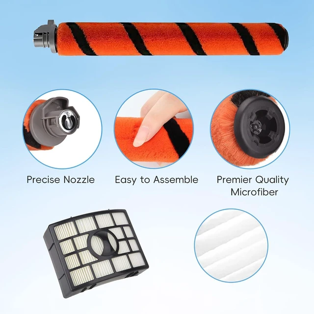 Alt view image 2 of 6 - Replacement Brush Roll Filters Compatible with Shark Apex DuoClean AZ1000 AZ1002 AZ1003BRN AX950 AX951 AX952 NV830 NV831 NV835 ZU881 ZU885 Vacuum,Part # 1173FT950,XFF650 and XHF650