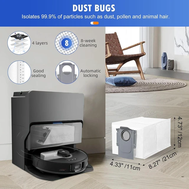 Alt view image 3 of 7 - 29PCS Accessories Kit for Roborock S8 Max/MaxV Ultra Robot Vacuum
