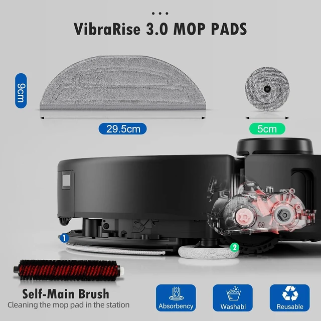 Alt view image 5 of 7 - 29PCS Accessories Kit for Roborock S8 Max/MaxV Ultra Robot Vacuum