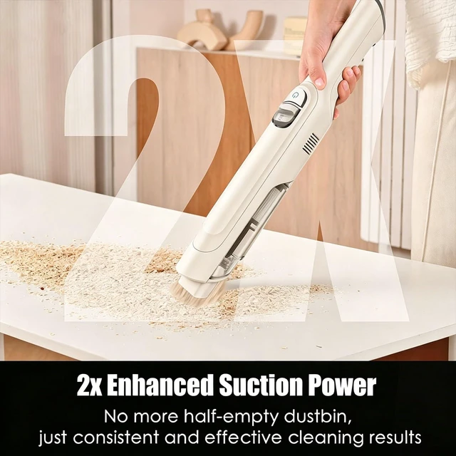 Alt view image 3 of 7 - Handheld Vacuum Cordless, Lightweight 1.4lb with Powerful Suction, Charging Dock, Single Touch Empty and Detachable Dust Cup, Portable Mini Car Vac for Home Office and Pet Hair